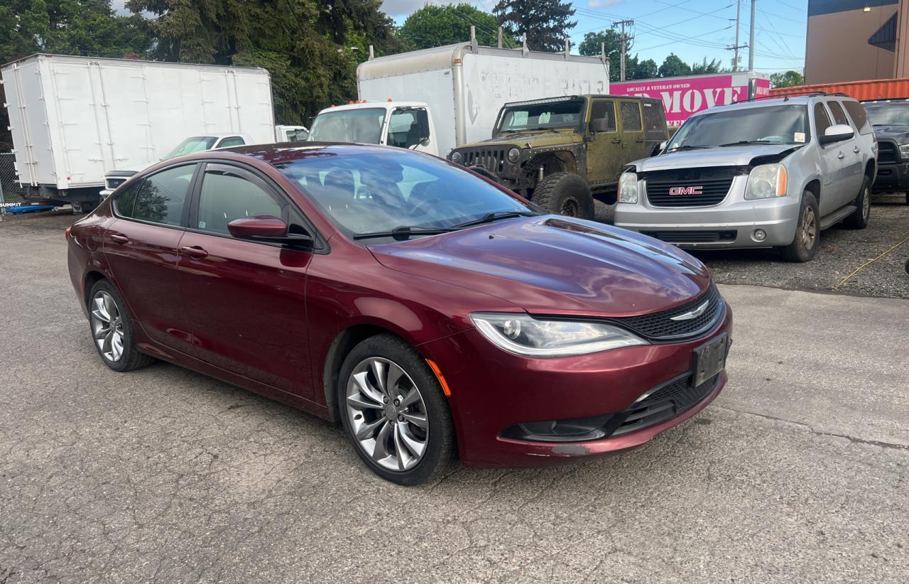 2015 Chrysler 200 S vin: 1C3CCCBGXFN572709