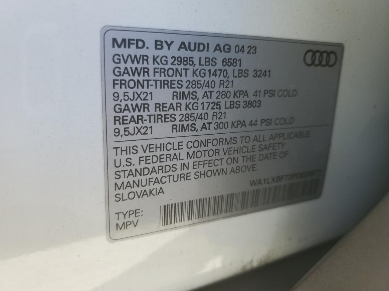 WA1LXBF72PD020577 2023 Audi Q7 Premium Plus