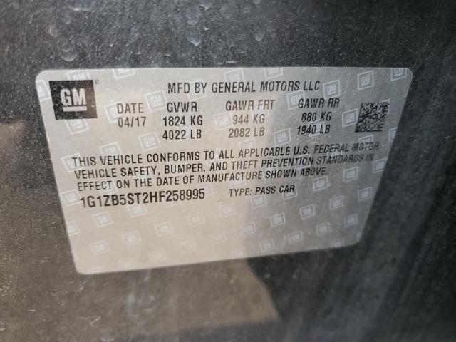 2017 Chevrolet Malibu Ls VIN: 1G1ZB5ST2HF258995 Lot: 53902744