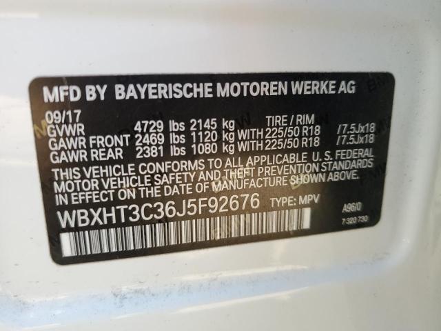 2018 BMW X1 xDrive28I VIN: WBXHT3C36J5F92676 Lot: 54961634