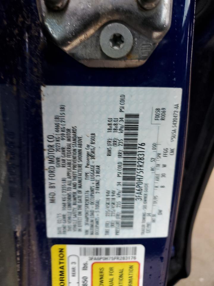 3FA6P0H75FR283176 2015 Ford Fusion Se