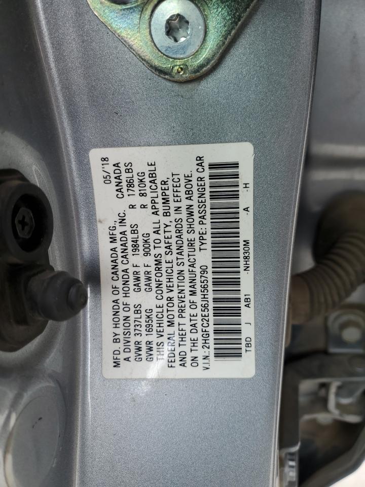 2HGFC2E56JH565790 2018 Honda Civic Lx