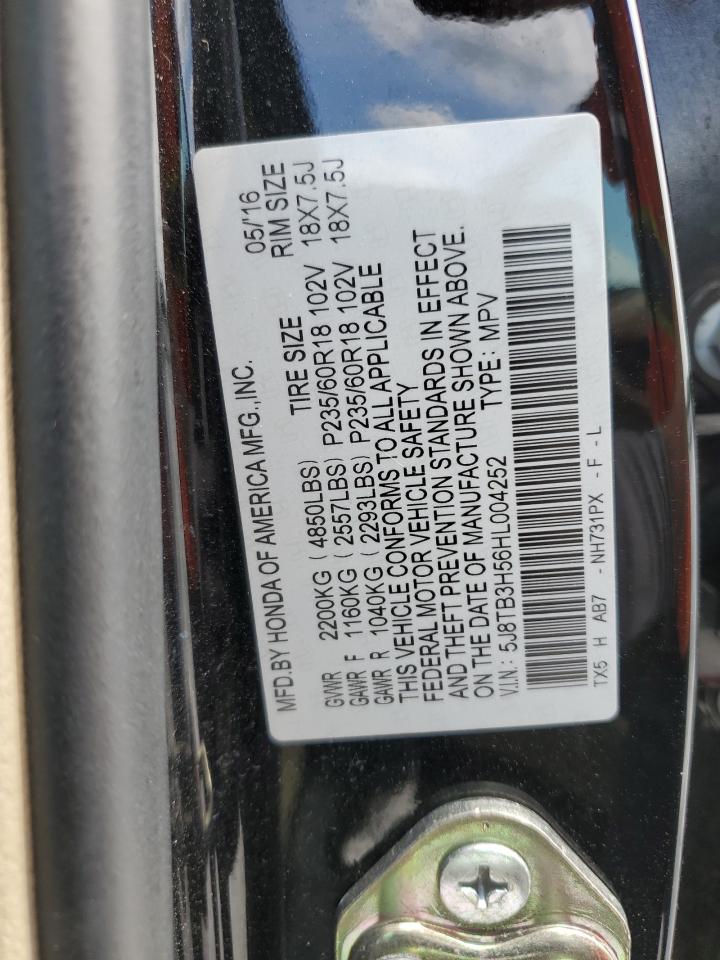 5J8TB3H56HL004252 2017 Acura Rdx Technology