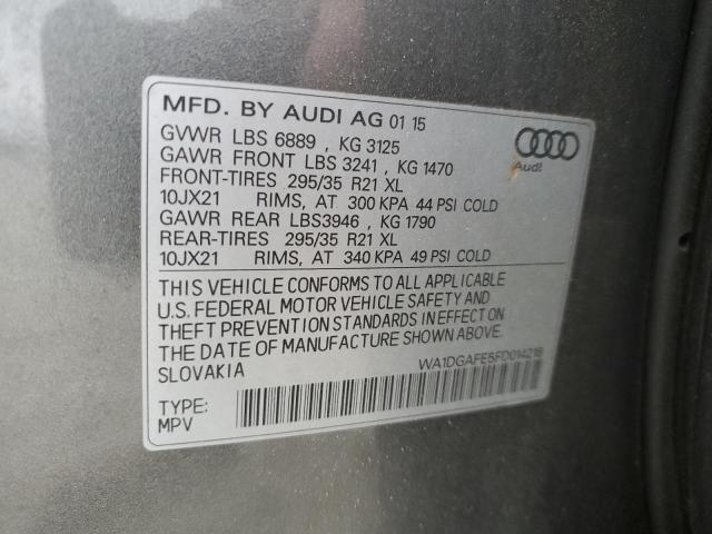 2015 Audi Q7 Prestige VIN: WA1DGAFE5FD014218 Lot: 53515894