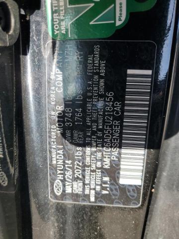 2015 Hyundai Veloster VIN: KMHTC6AD5FU218456 Lot: 54311914