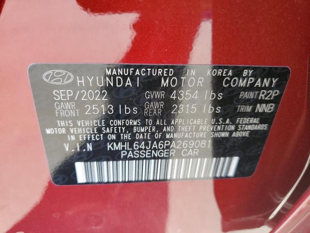 2023 Hyundai Sonata Sel VIN: KMHL64JA6PA269081 Lot: 56851274