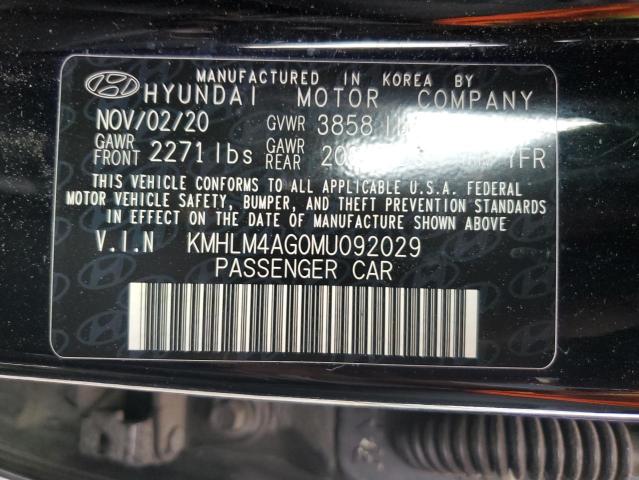 2021 Hyundai Elantra Sel VIN: KMHLM4AG0MU092029 Lot: 53946364