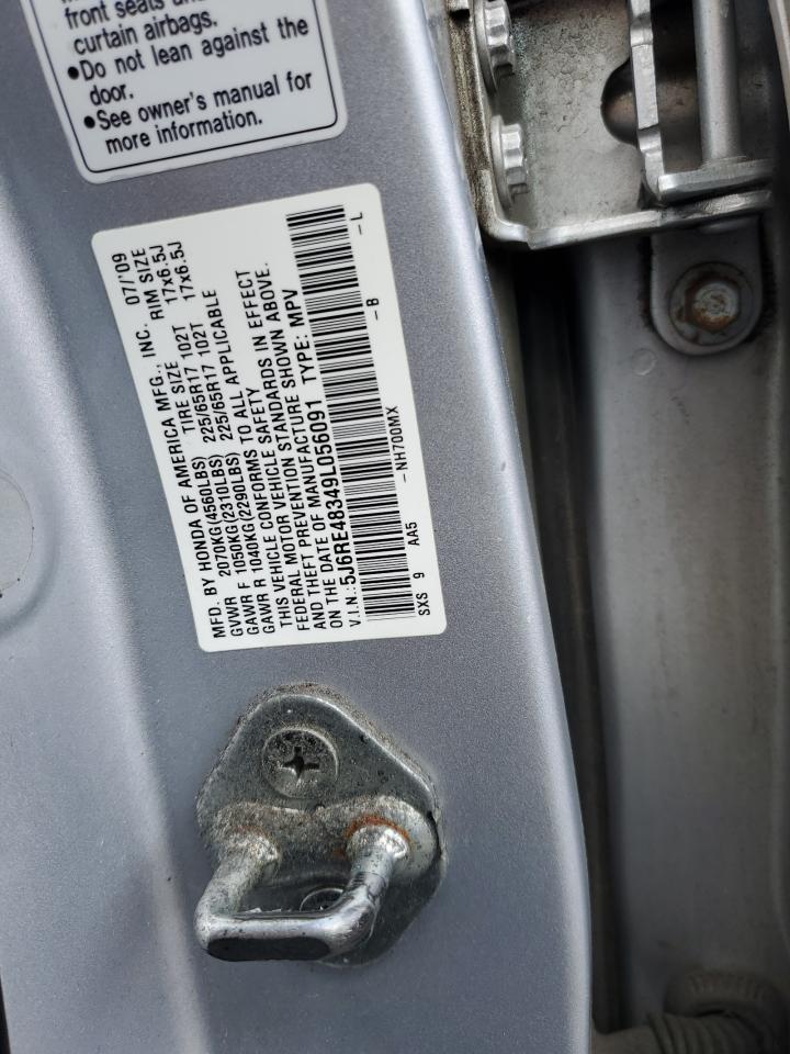 5J6RE48349L056091 2009 Honda Cr-V Lx