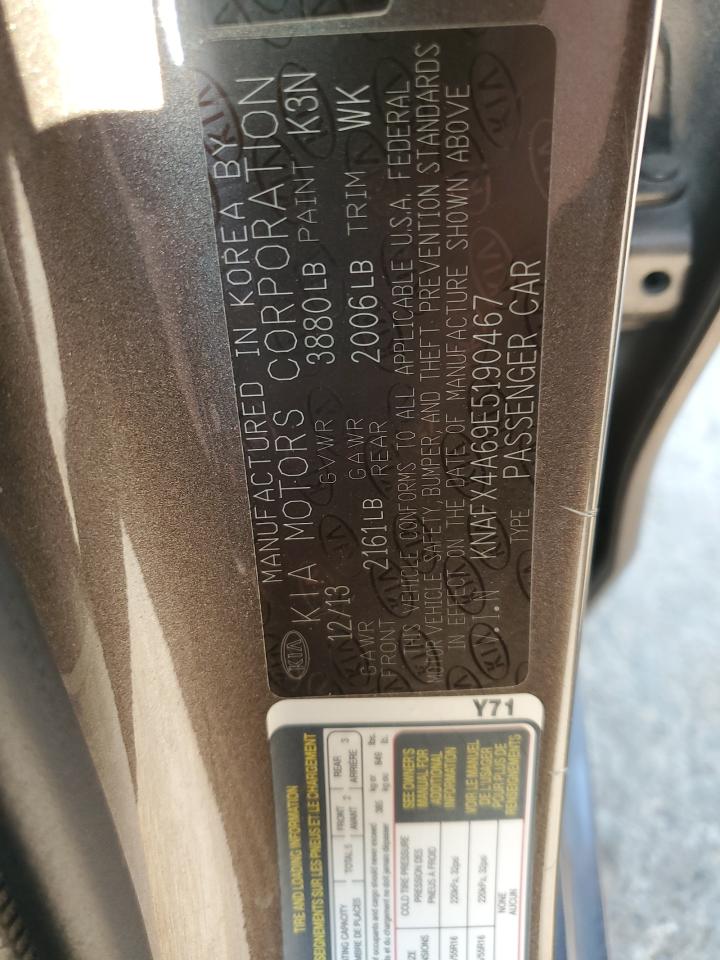 KNAFX4A69E5190467 2014 Kia Forte Lx