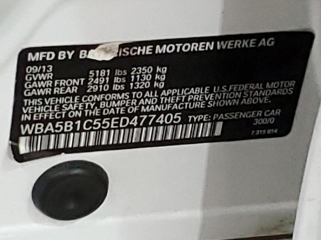 VIN WBA5B1C55ED477405 2014 BMW 5 Series, 535 I no.12