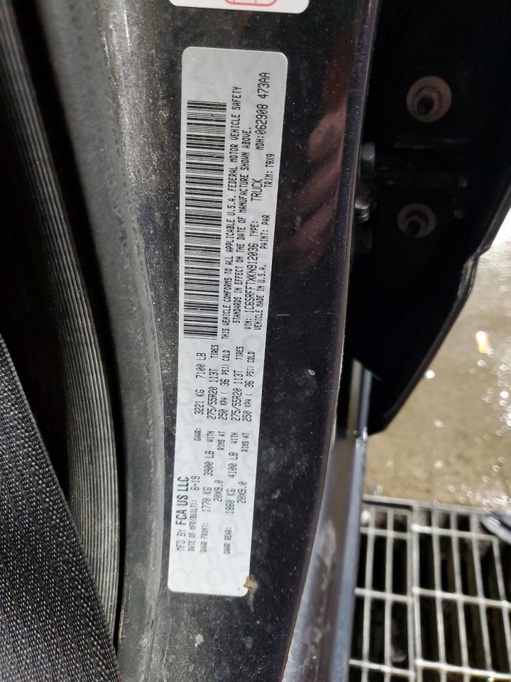 1C6SRFFTXKN912036 2019 Ram 1500 Big Horn/Lone Star