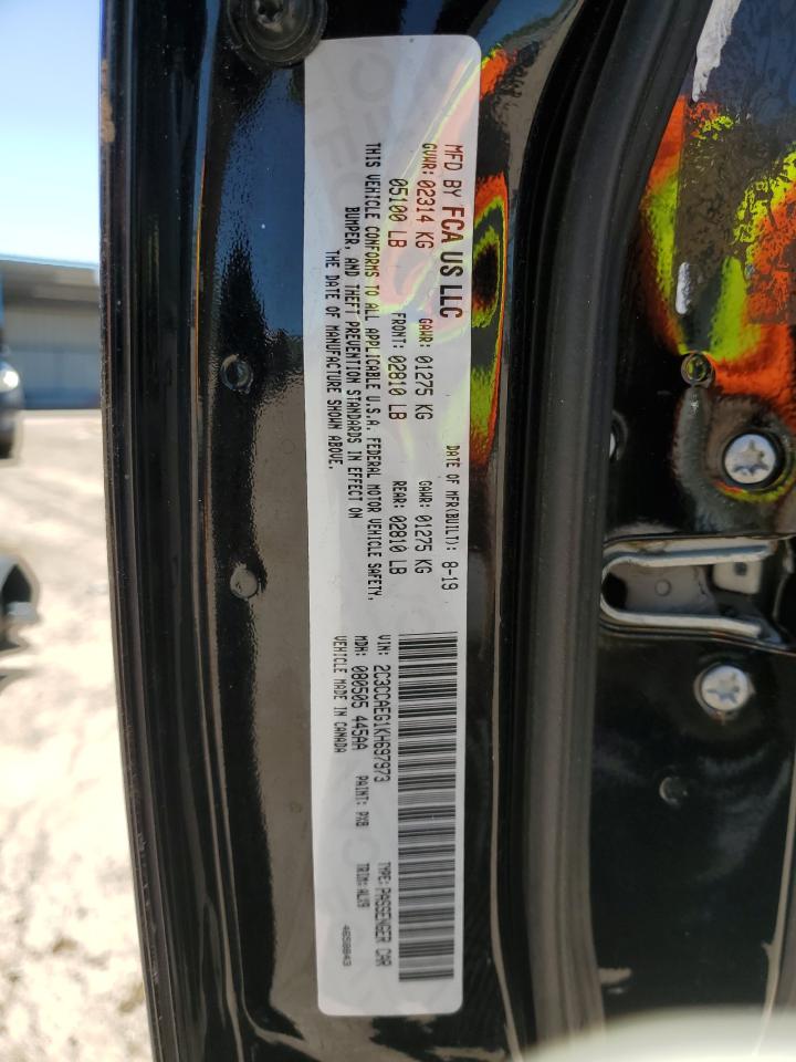 2C3CCAEG1KH697973 2019 Chrysler 300 Limited