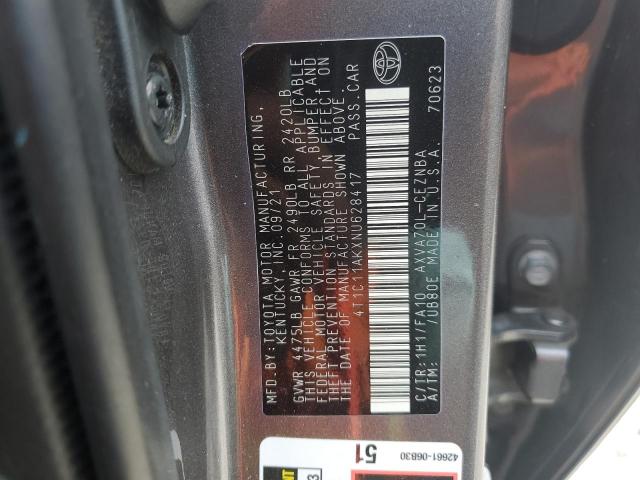 2022 TOYOTA CAMRY LE - 4T1C11AKXNU628417