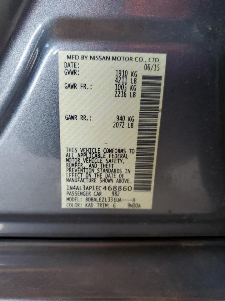 1N4AL3AP1FC468860 2015 Nissan Altima 2.5