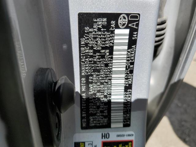 2016 TOYOTA COROLLA L - 2T1BURHEXGC588071