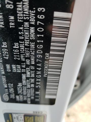 2013 Kia Optima Ex VIN: 5XXGN4A79DG110763 Lot: 55711884