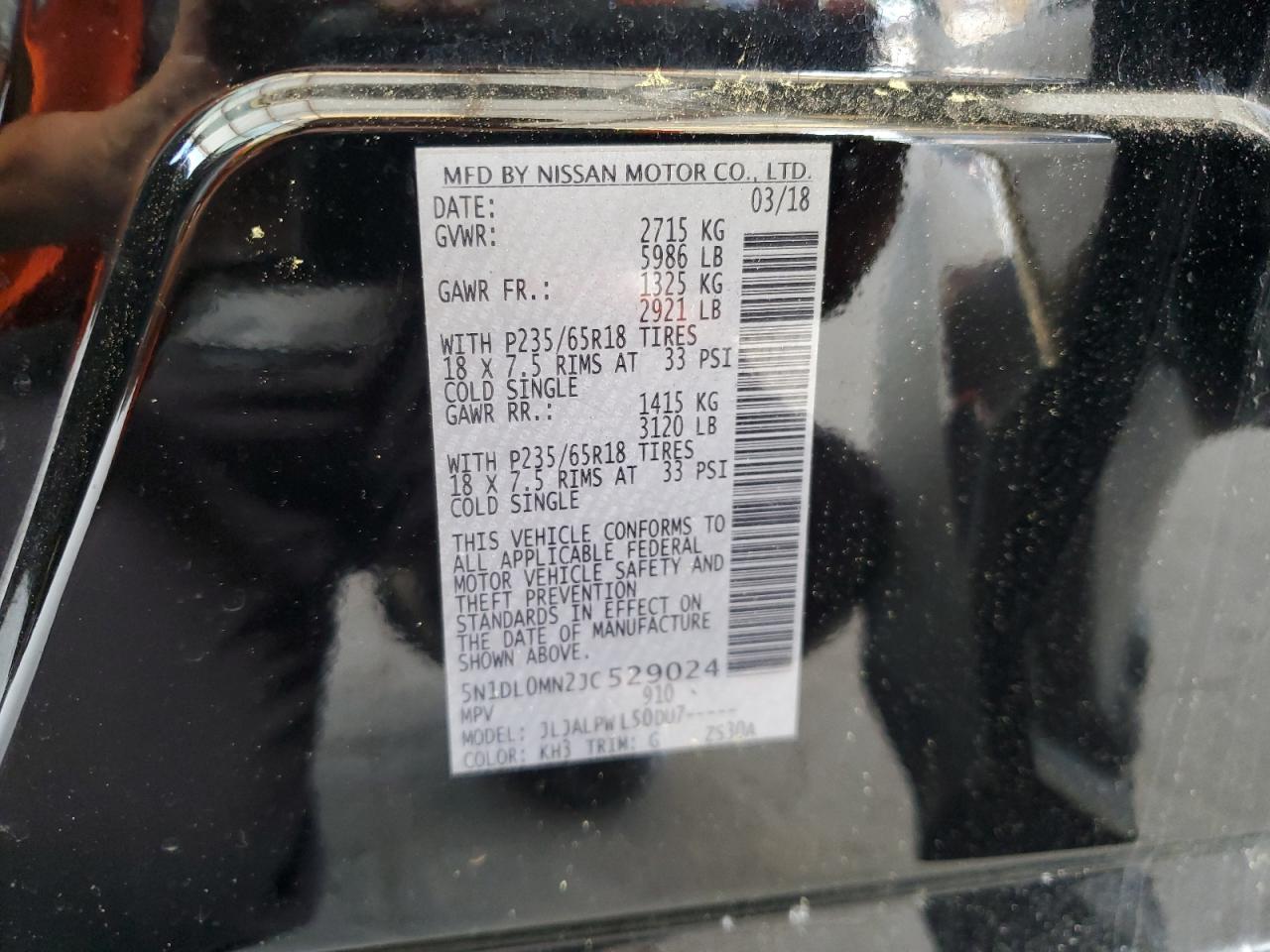 5N1DL0MN2JC529024 2018 Infiniti Qx60