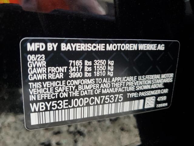 2023 BMW I7 xDrive60 VIN: WBY53EJ00PCN75375 Lot: 53385964