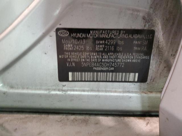 2013 Hyundai Sonata Gls VIN: 5NPEB4AC5DH745772 Lot: 54975904