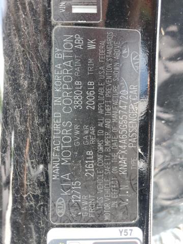 2016 Kia Forte Lx VIN: KNAFX4A65G5574720 Lot: 54978714