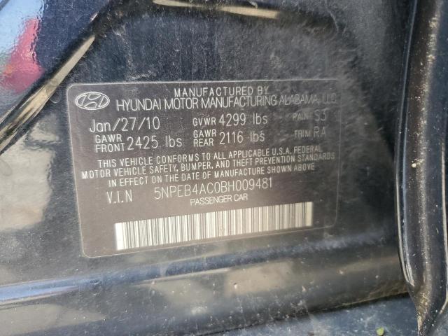 2011 Hyundai Sonata Gls VIN: 5NPEB4AC0BH009481 Lot: 54017614