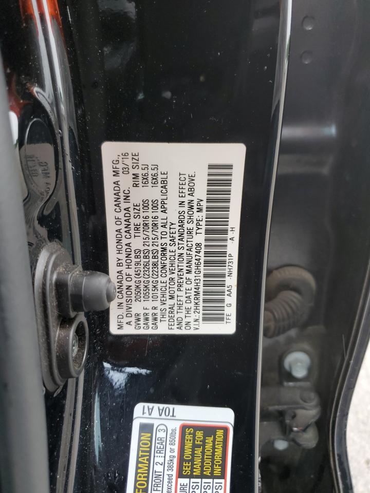 2HKRM4H31GH647408 2016 Honda Cr-V Lx