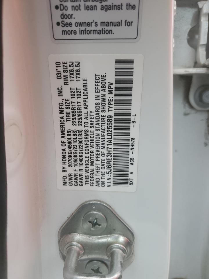 5J6RE3H71AL025589 2010 Honda Cr-V Exl