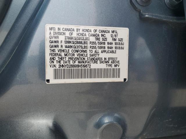 2008 Acura Mdx Sport VIN: 2HNYD28808H519872 Lot: 54668514