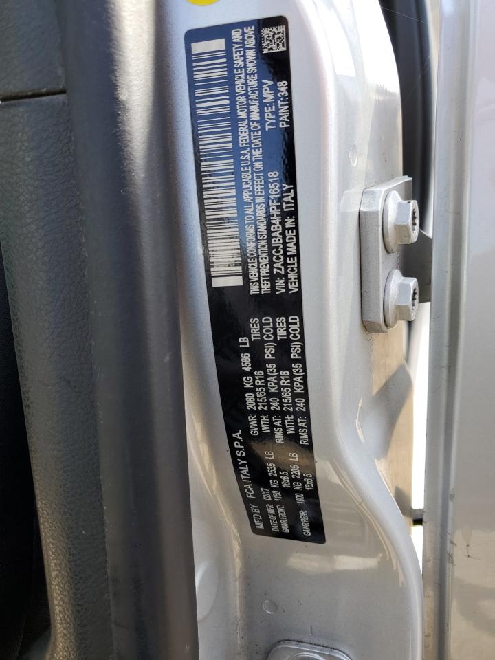 ZACCJBAB4HPF16518 2017 Jeep Renegade Sport