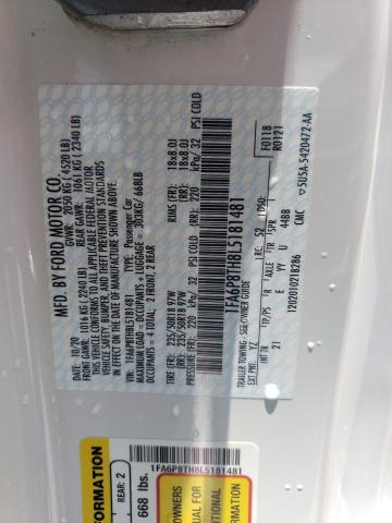 2020 Ford Mustang VIN: 1FA6P8TH8L5181481 Lot: 54529414