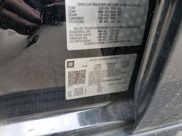 2021 Chevrolet Silverado C1500 Lt VIN: 1GCPWCED6MZ128643 Lot: 56326744