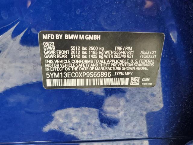 VIN 5YM13EC0XP9S65896 2023 BMW X3, M no.13