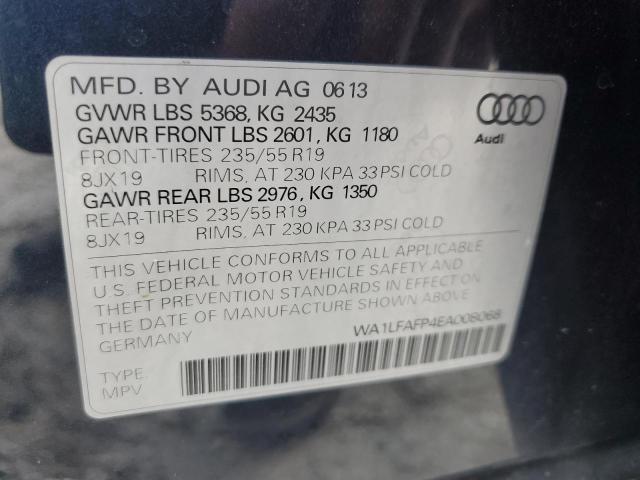2014 Audi Q5 Premium Plus VIN: WA1LFAFP4EA008068 Lot: 54852474