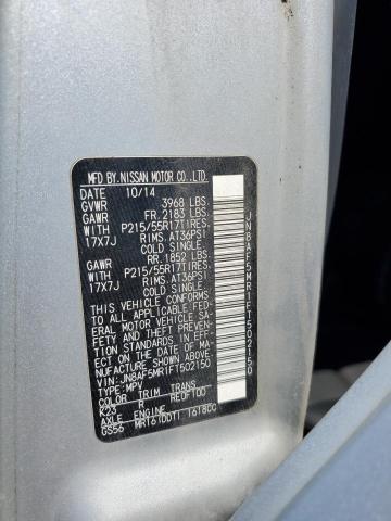 2015 NISSAN JUKE S - JN8AF5MR1FT502150