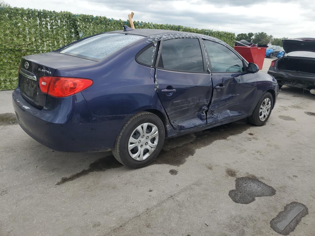 KMHDU4AD7AU982744 2010 Hyundai Elantra Blue