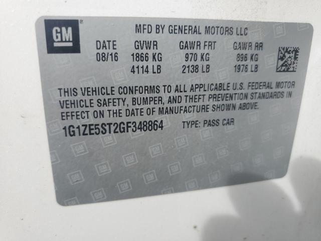2016 CHEVROLET MALIBU LT - 1G1ZE5ST2GF348864