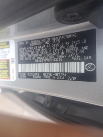 2023 Lexus Es 350 Base VIN: 58ADZ1B10PU143296 Lot: 51677914