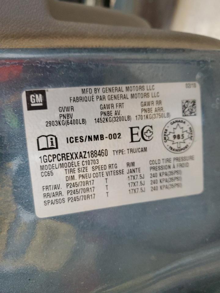 1GCPCREXXAZ188460 2010 Chevrolet Silverado C1500 Ls