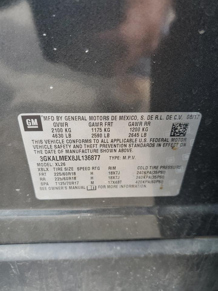3GKALMEX8JL136877 2018 GMC Terrain Sle