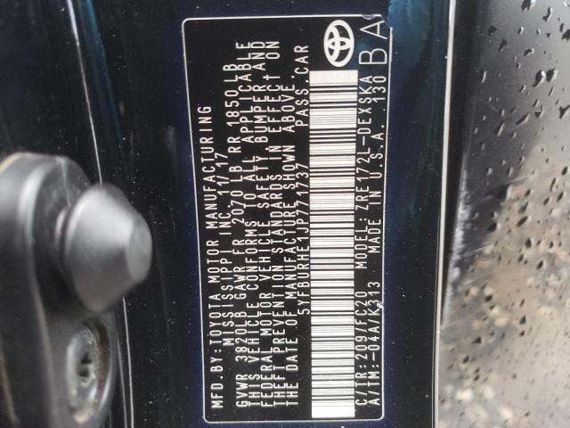 2018 TOYOTA COROLLA L - 5YFBURHE1JP771737