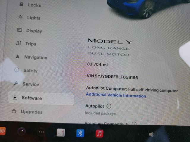 2020 Tesla Model Y VIN: 5YJYGDEE8LF059166 Lot: 53323484