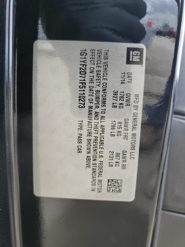 2015 Chevrolet Corvette Stingray 3Lt VIN: 1G1YF2D71F5110273 Lot: 56477094