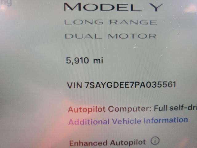 2023 Tesla Model Y VIN: 7SAYGDEE7PA035561 Lot: 56075384