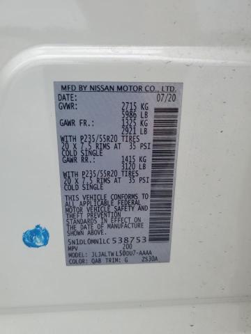 2020 Infiniti Qx60 Luxe VIN: 5N1DL0MN1LC538753 Lot: 56295554