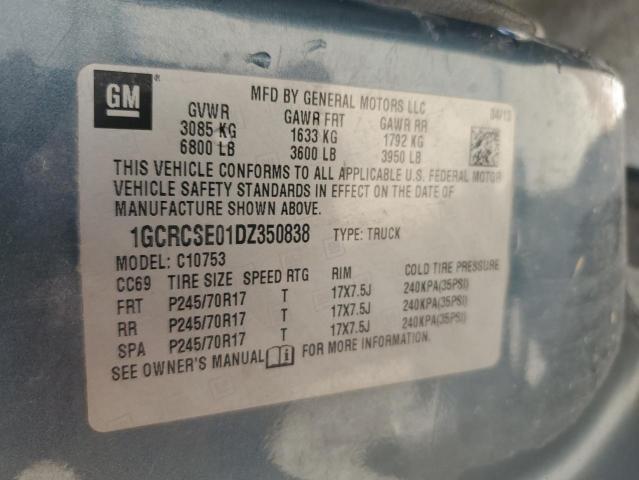 1GCRCSE01DZ350838 2013 Chevrolet Silverado C1500 Lt