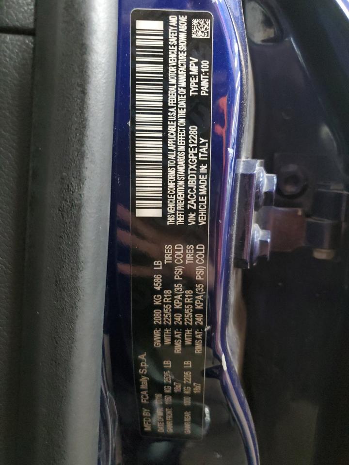 ZACCJBDTXGPE12280 2016 Jeep Renegade Limited