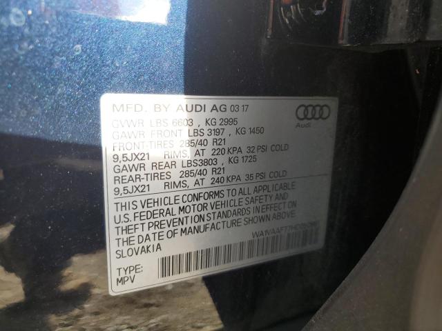 VIN WA1VAAF77HD050681 2017 Audi Q7, Prestige no.13