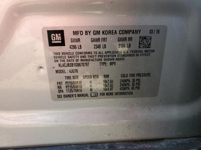 2016 BUICK ENCORE CON - KL4CJBSB1GB670797