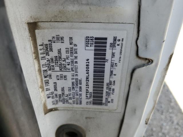 1994 Ford F150 VIN: 1FTEF15Y2RLA00814 Lot: 52406594