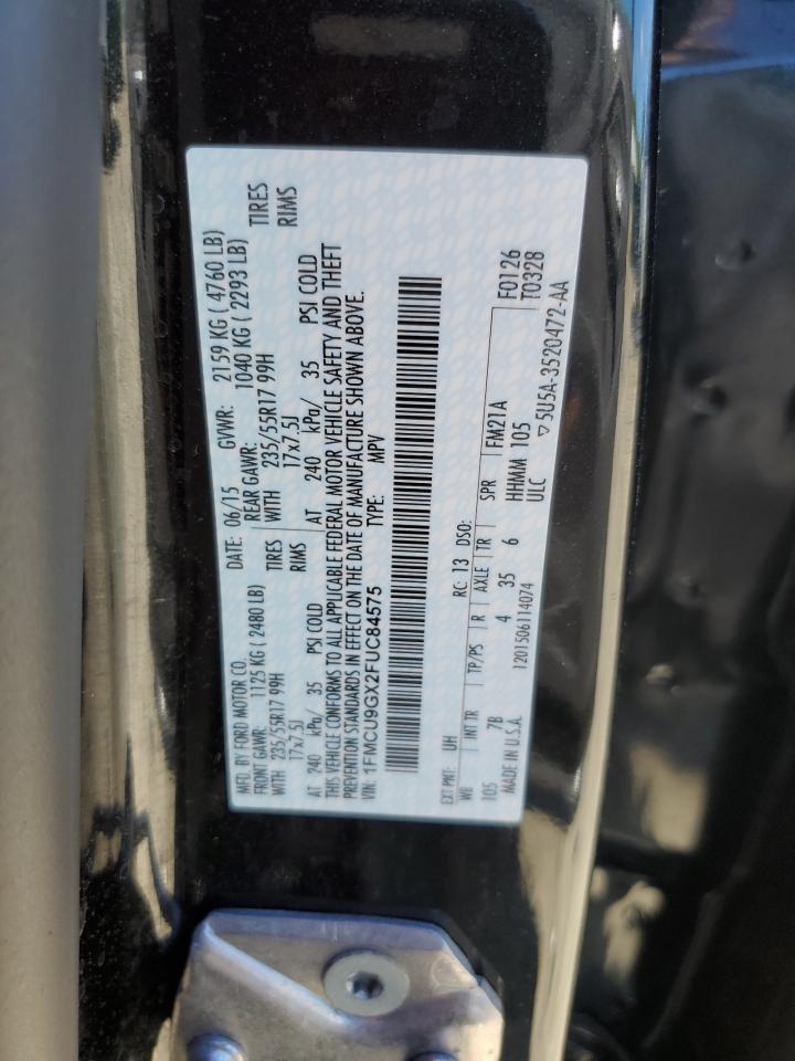 1FMCU9GX2FUC84575 2015 Ford Escape Se